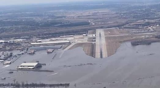 Offutt Air Force Base's single runway